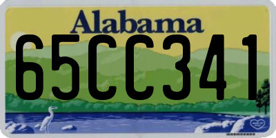 AL license plate 65CC341