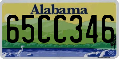 AL license plate 65CC346