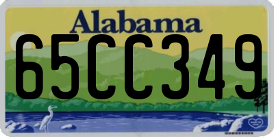 AL license plate 65CC349