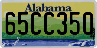 AL license plate 65CC350