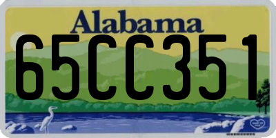 AL license plate 65CC351