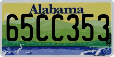 AL license plate 65CC353