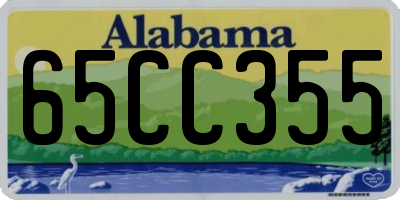 AL license plate 65CC355