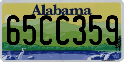 AL license plate 65CC359