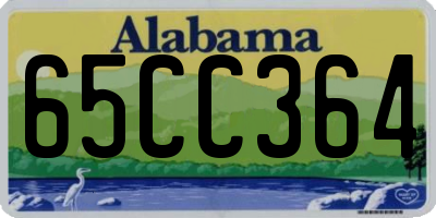 AL license plate 65CC364