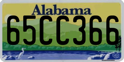 AL license plate 65CC366