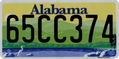 AL license plate 65CC374