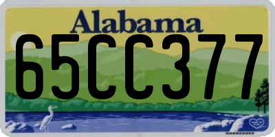 AL license plate 65CC377