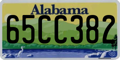 AL license plate 65CC382