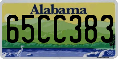 AL license plate 65CC383