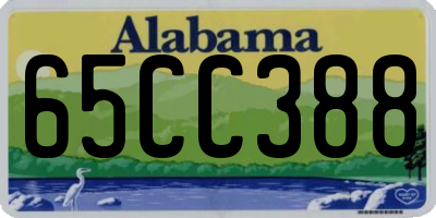 AL license plate 65CC388