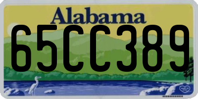 AL license plate 65CC389