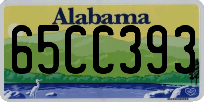 AL license plate 65CC393