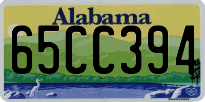 AL license plate 65CC394