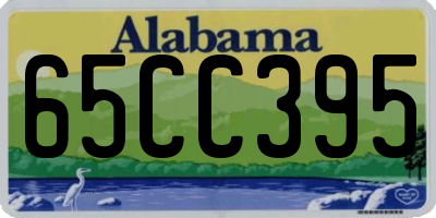 AL license plate 65CC395