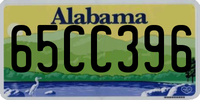 AL license plate 65CC396