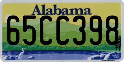 AL license plate 65CC398