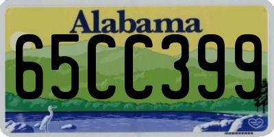 AL license plate 65CC399