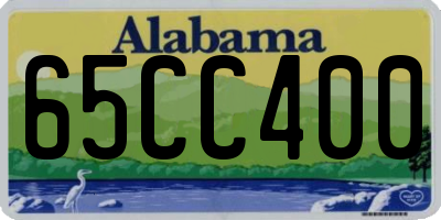 AL license plate 65CC400