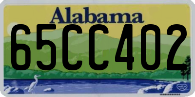 AL license plate 65CC402