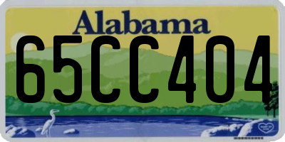 AL license plate 65CC404