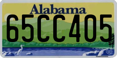 AL license plate 65CC405