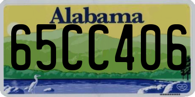 AL license plate 65CC406