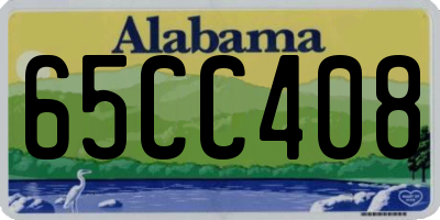 AL license plate 65CC408
