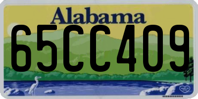 AL license plate 65CC409