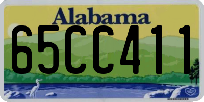 AL license plate 65CC411