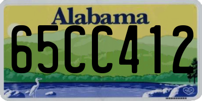 AL license plate 65CC412