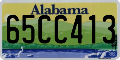 AL license plate 65CC413