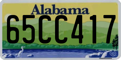 AL license plate 65CC417