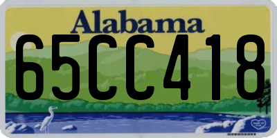 AL license plate 65CC418