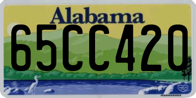 AL license plate 65CC420