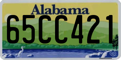 AL license plate 65CC421