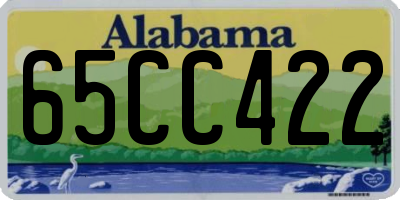 AL license plate 65CC422