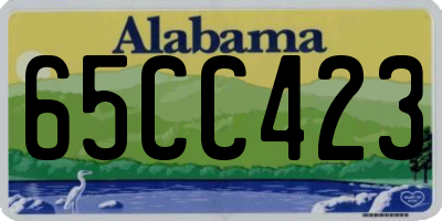 AL license plate 65CC423