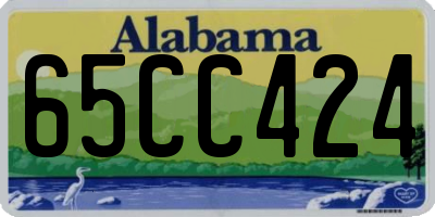 AL license plate 65CC424