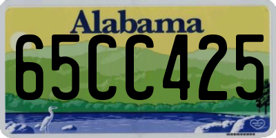 AL license plate 65CC425