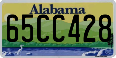 AL license plate 65CC428