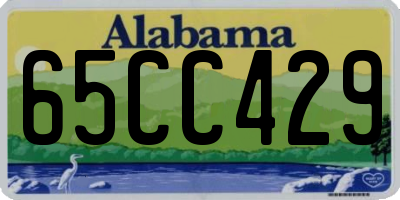 AL license plate 65CC429