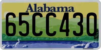 AL license plate 65CC430