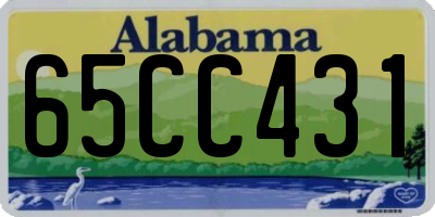 AL license plate 65CC431