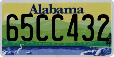 AL license plate 65CC432