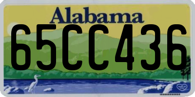 AL license plate 65CC436