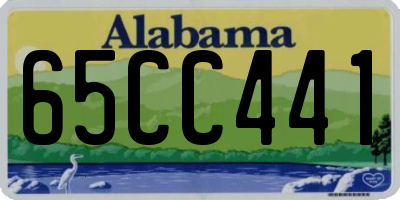 AL license plate 65CC441