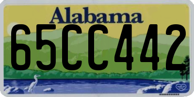 AL license plate 65CC442