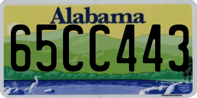 AL license plate 65CC443