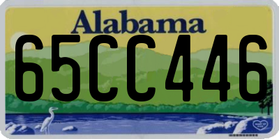 AL license plate 65CC446